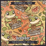 Hextober #5 FROG Seamless File + Matching PNGs
