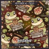 Hextober #5 FROG Seamless File + Matching PNGs