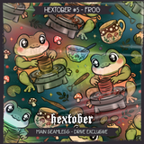 Hextober #5 FROG Seamless File + Matching PNGs