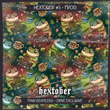 Hextober #5 FROG Seamless File + Matching PNGs