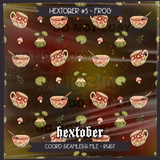 Hextober #5 FROG Seamless File + Matching PNGs