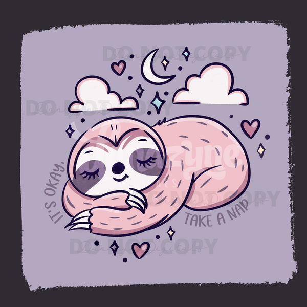 Sleepy Sloth PNG