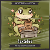 Hextober #5 FROG Seamless File + Matching PNGs
