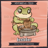 Hextober #5 FROG Seamless File + Matching PNGs