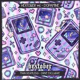 Hextober #6 Dopamine Seamless File + Matching PNGs