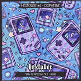 Hextober #6 Dopamine Seamless File + Matching PNGs