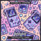 Hextober #6 Dopamine Seamless File + Matching PNGs