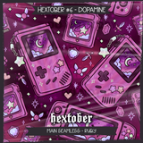 Hextober #6 Dopamine Seamless File + Matching PNGs