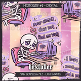 Hextober #8 Digital Seamless File + Matching PNGs