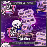 Hextober #8 Digital Seamless File + Matching PNGs