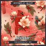 Hextober #9 Bloom Seamless File + Matching PNGs