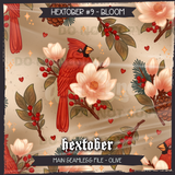 Hextober #9 Bloom Seamless File + Matching PNGs
