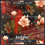 Hextober #9 Bloom Seamless File + Matching PNGs