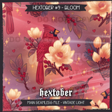 Hextober #9 Bloom Seamless File + Matching PNGs