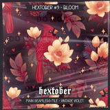 Hextober #9 Bloom Seamless File + Matching PNGs