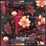 Hextober #9 Bloom Seamless File + Matching PNGs