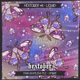 Hextober #11 Liquid Seamless File + Matching PNGs