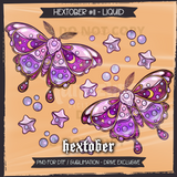 Hextober #11 Liquid Seamless File + Matching PNGs