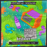 Hextober #12 Nostalgia Seamless File + Matching PNGs