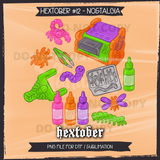Hextober #12 Nostalgia Seamless File + Matching PNGs