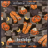 Hextober #17 PORTRAIT Seamless File + Matching PNGs