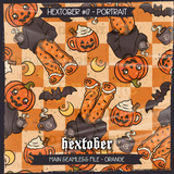 Hextober #17 PORTRAIT Seamless File + Matching PNGs