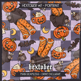 Hextober #17 PORTRAIT Seamless File + Matching PNGs