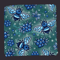 INDIGO Blueberry Bees - Color Challenge Seamless File