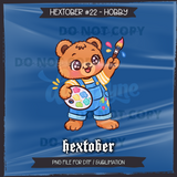 Hextober #22 HOBBY Seamless File + Matching PNGs
