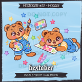 Hextober #22 HOBBY Seamless File + Matching PNGs