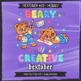 Hextober #22 HOBBY Seamless File + Matching PNGs