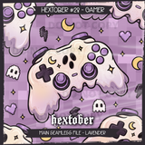 Hextober #28 GAMER Seamless File + Matching PNGs