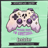 Hextober #28 GAMER Seamless File + Matching PNGs