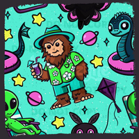 Summer Cryptids Seamless File