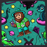 Summer Cryptids Seamless File