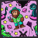 Summer Cryptids Seamless File