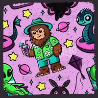 Summer Cryptids Seamless File