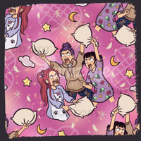 Dream Team Pillow Fight Seamless File & Matching PNG