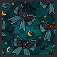 Boo-tiful Bows FREAKIN BATS Seamless File