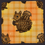 Enchanted Critters Pinecone Squirrel Seamless File