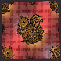 Enchanted Critters Pinecone Squirrel Seamless File