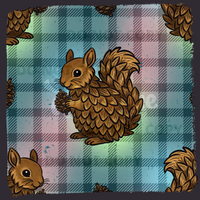 Enchanted Critters Pinecone Squirrel Seamless File