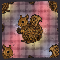 Enchanted Critters Pinecone Squirrel Seamless File