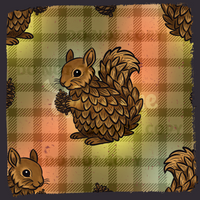 Enchanted Critters Pinecone Squirrel Seamless File