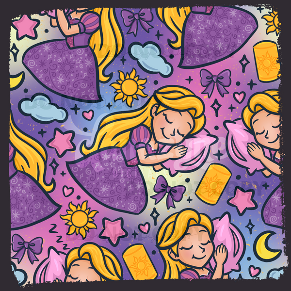 Sleepy Tangles Princess Seamless File