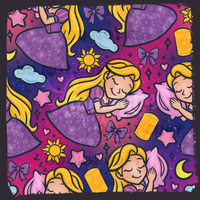 Sleepy Tangles Princess Seamless File