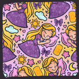Sleepy Tangles Princess Seamless File