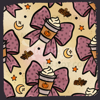 Basic Fall Bows - Pumpkin Spice - Seamless File