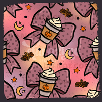 Basic Fall Bows - Pumpkin Spice - Seamless File