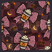 Basic Fall Bows - Pumpkin Spice - Seamless File